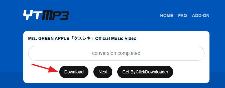ytmp3入力欄
