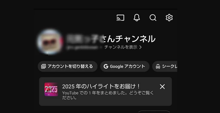 YouTube ハイライト見方パソコン