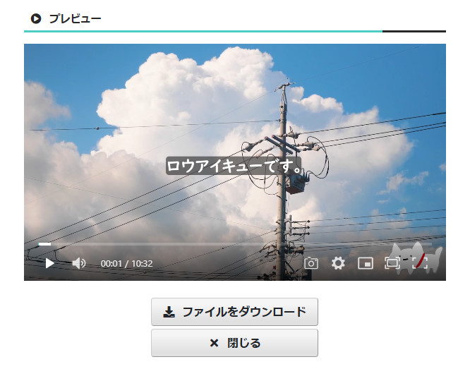 プレビュー機能