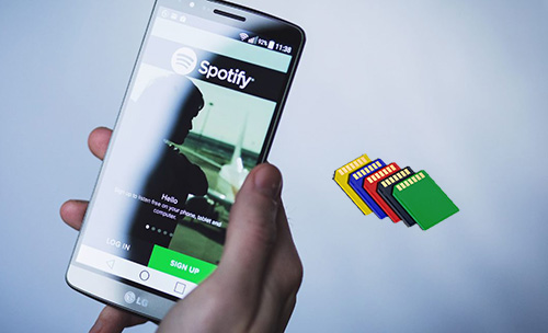 Spotify での曲を SD card に入れる方法