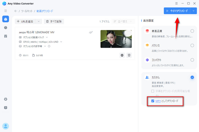 Any Video Converter Freeを使う