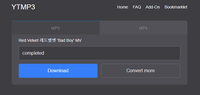YouTube MP3変換サイトYTMP3