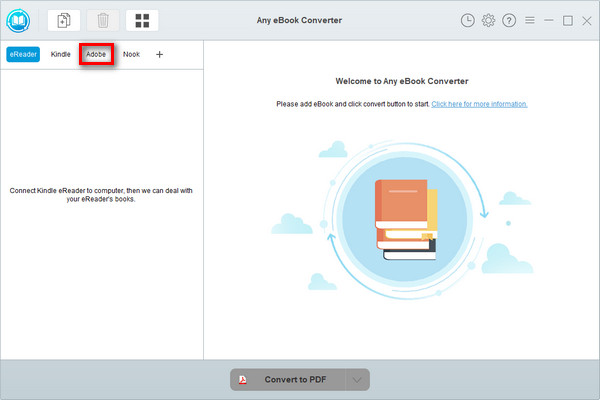 adobe 電子書籍を Any eBook Converter に追加