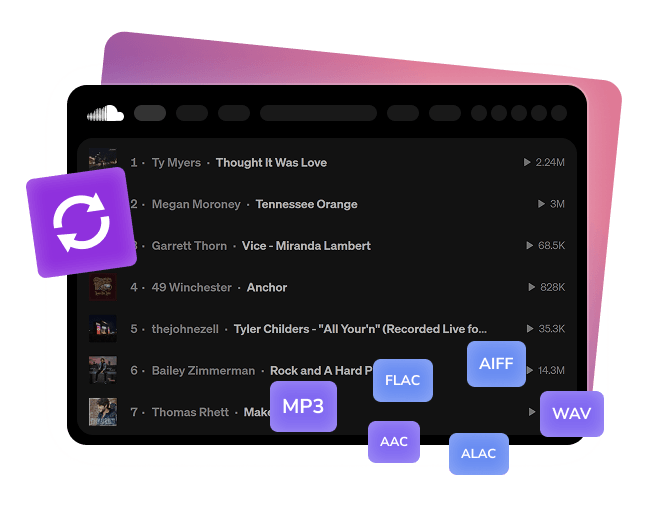 SoundCloudをMP3・WAV形式でダウンロード